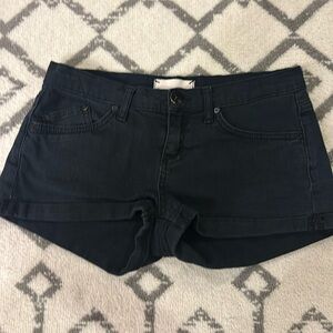 Topshop Moto Denim Jean Shorts Sz 28 - Black